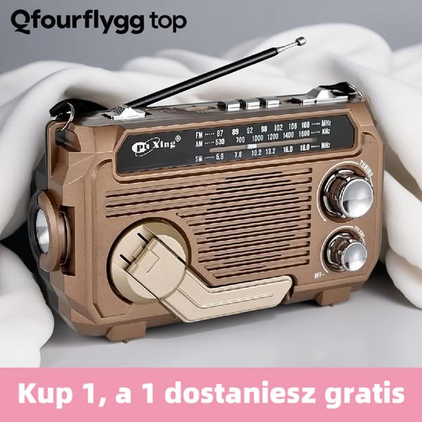 🔥50%Zniżki🔥🏕️Przenośna wielofunkcyjna latarka radiowa AM