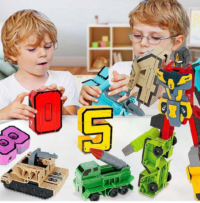 [50% zľava] Transformery s abecedou a číslami pre deti