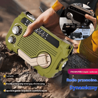 🔥50%Zniżki🔥🏕️Przenośna wielofunkcyjna latarka radiowa AM