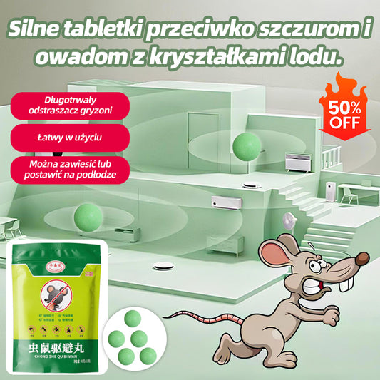 【50 sztuk】 Ice Crystal Flower - silne tabletki przeciw szczurom i owadom.